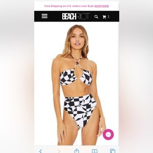 NWT Beach Riot Abby Geo 70s bikini